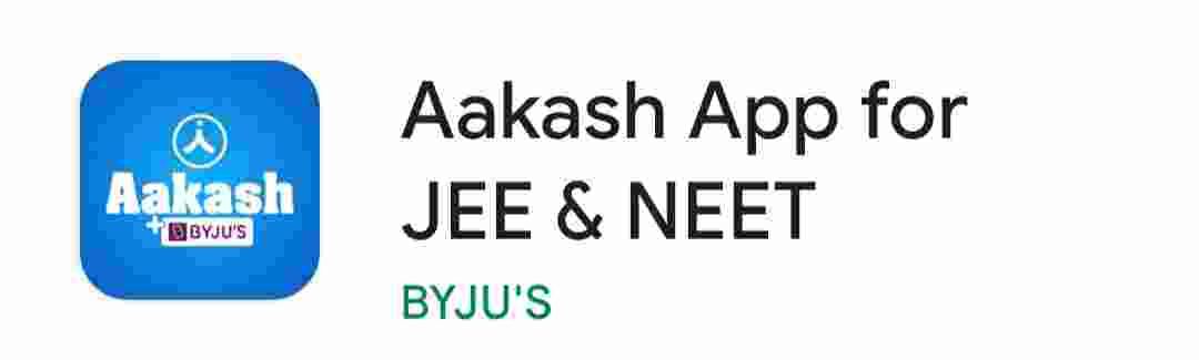Akash app for JEE NEET