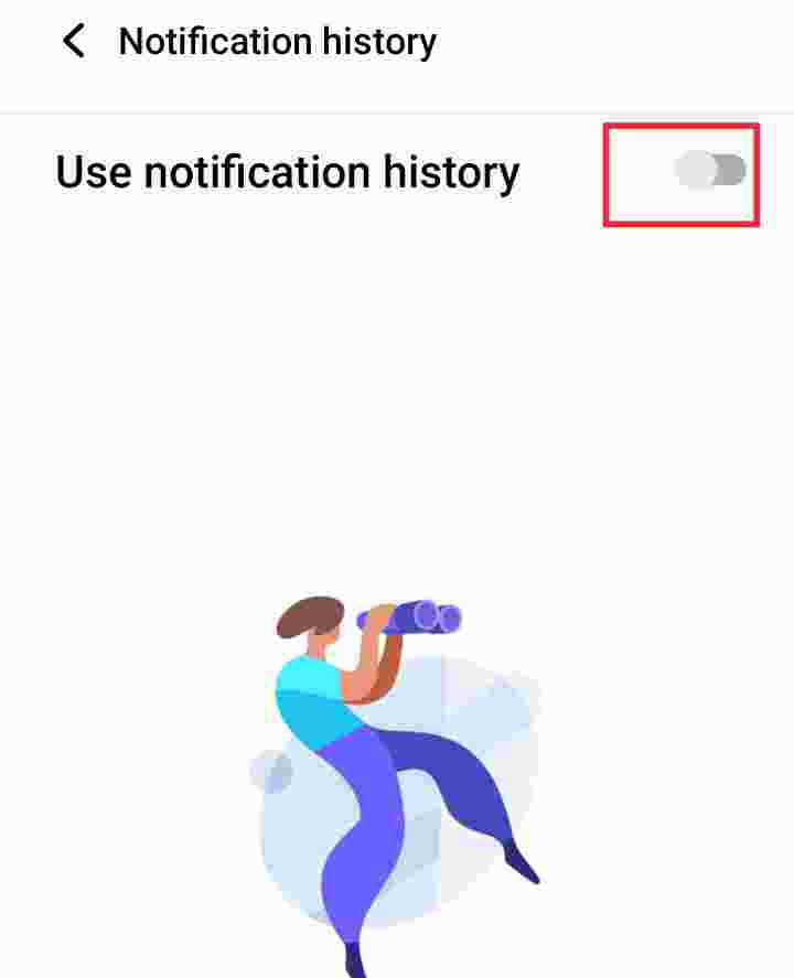 One Use Notification History